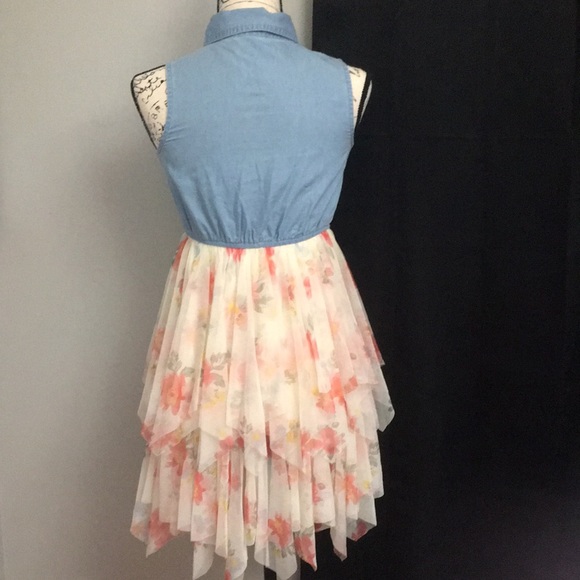 Denim dress with flow - Picture 3 of 3